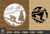 Bear in Forest Ornament Sticker Clipart Bundle