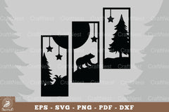 Bear in the Forest Home Decor Clipart Bundle - CraftNest - Digital Crafting and Art