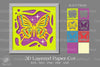 Beautiful Butterfly 3D Shadow Box Paper Cut Design Bundle
