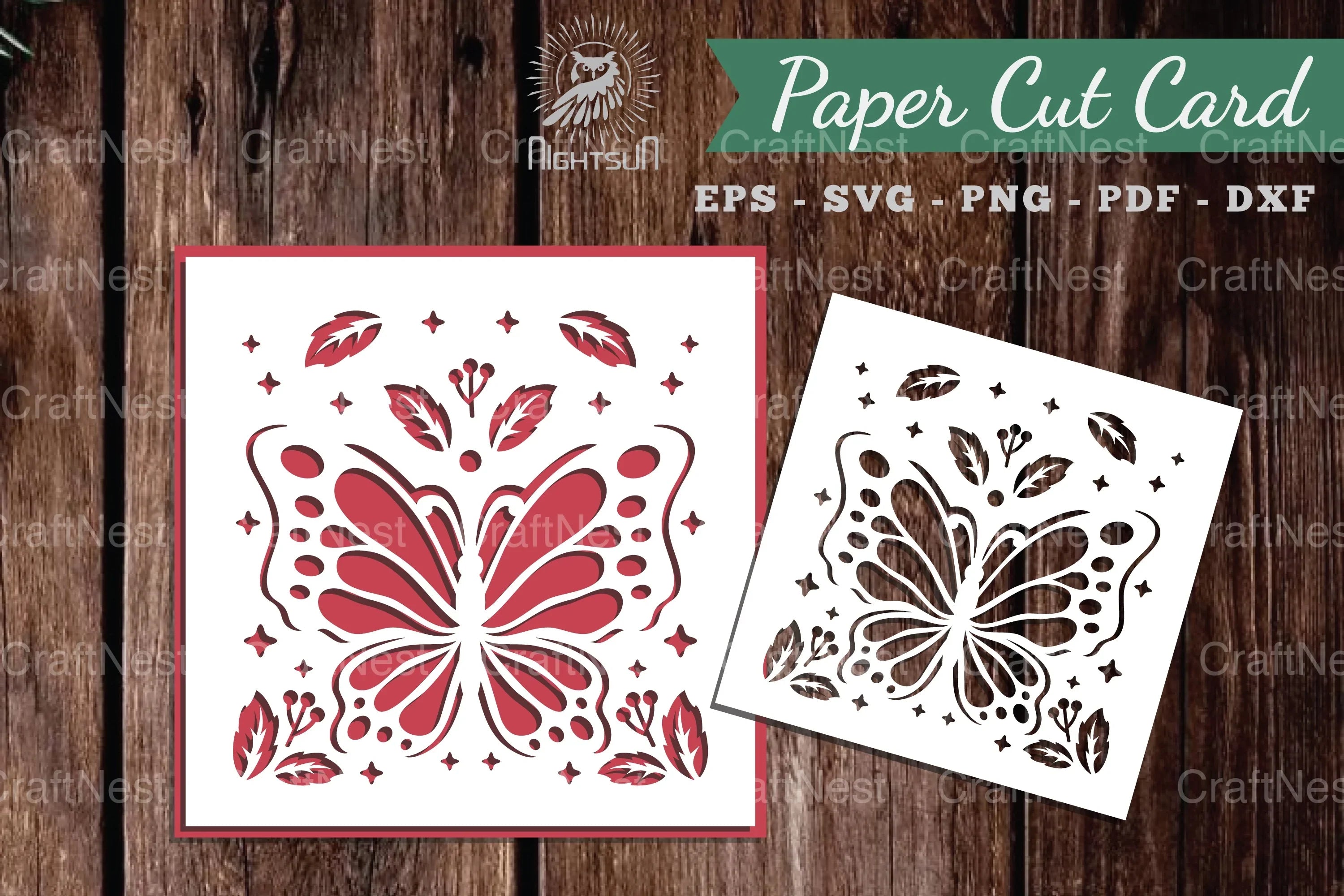 Beautiful Butterfly Papercut Card Clipart Bundle - CraftNest - Digital Crafting and Art