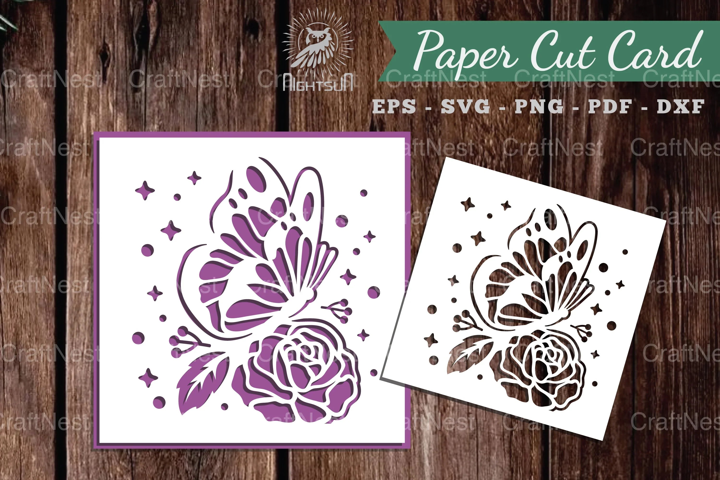 Beautiful Butterfly Papercut Card Clipart Bundle - CraftNest - Digital Crafting and Art