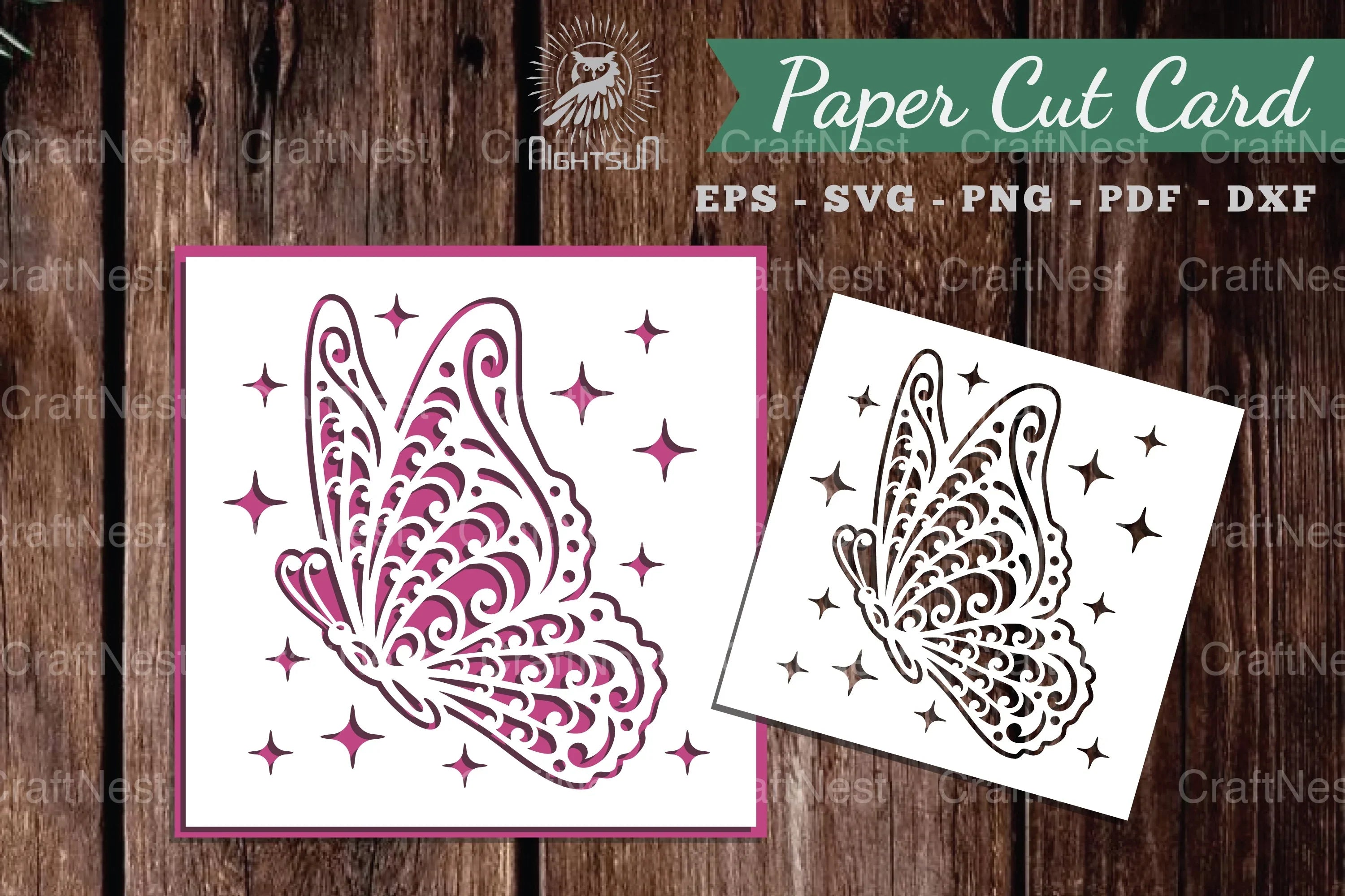 Beautiful Butterfly Papercut Card Clipart Bundle - CraftNest - Digital Crafting and Art
