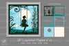Beautiful Girl 3D Paper Cut Clipart Bundle