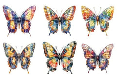 Beautiful Mosaic Butterfly Clipart Bundle - CraftNest - Digital Crafting and Art