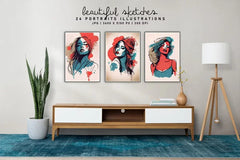Beautiful Sketches - Women - CraftNest - Digital Crafting and Art