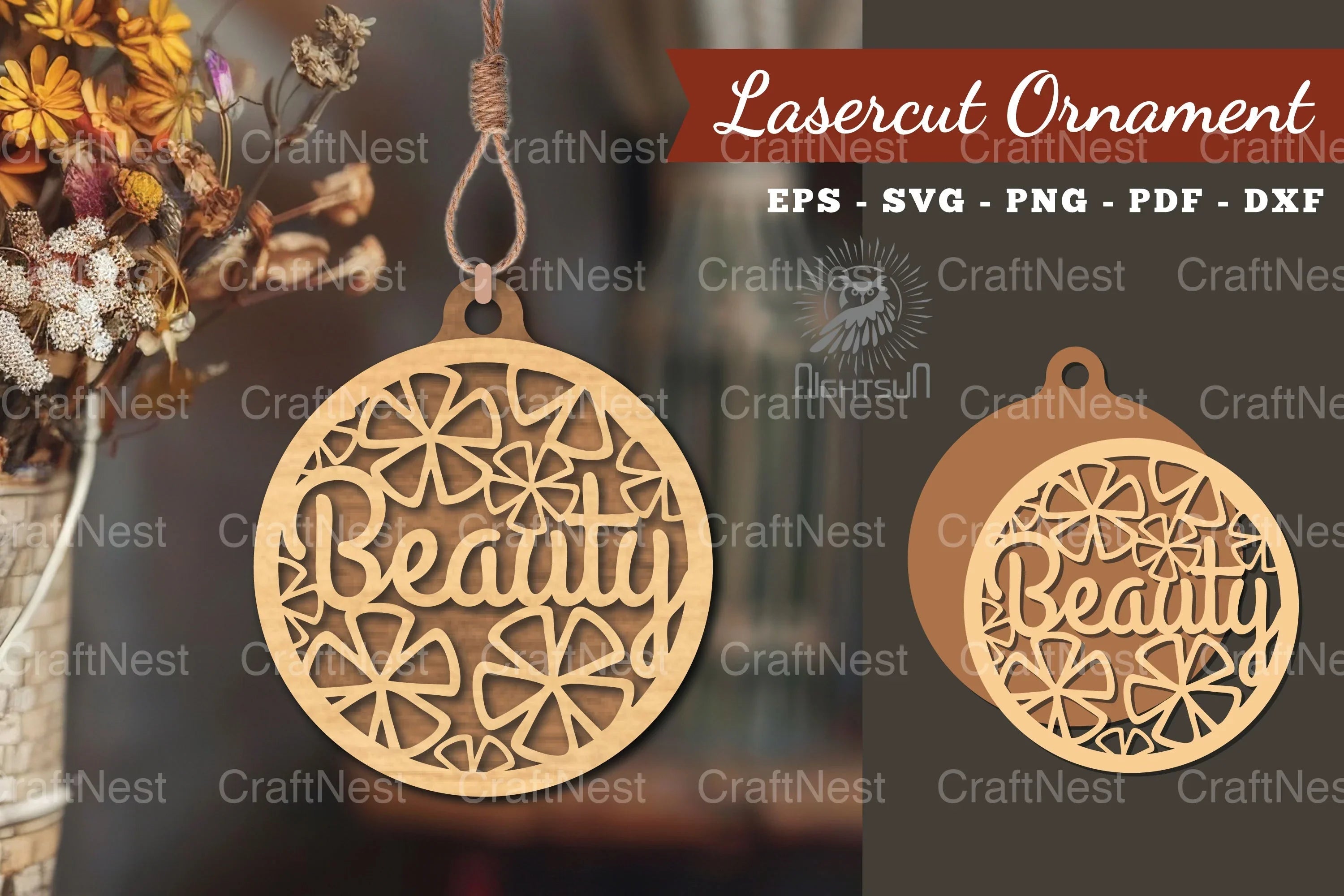 Beauty Laser Cut Ornament Clipart Bundle - CraftNest - Digital Crafting and Art