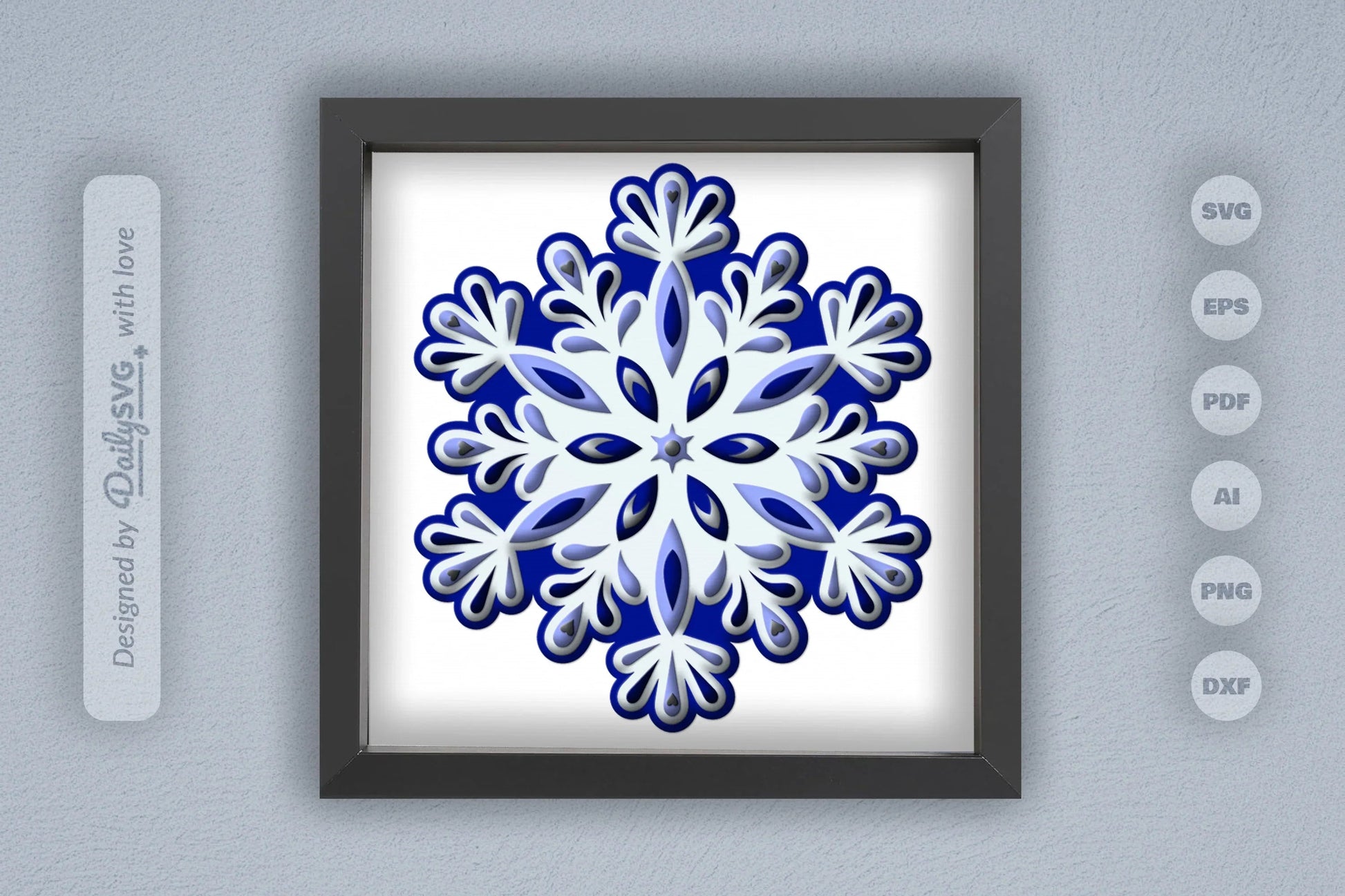 Beauty Snowflake Mandala Papercut SVG Bundle - CraftNest - Digital Crafting and Art