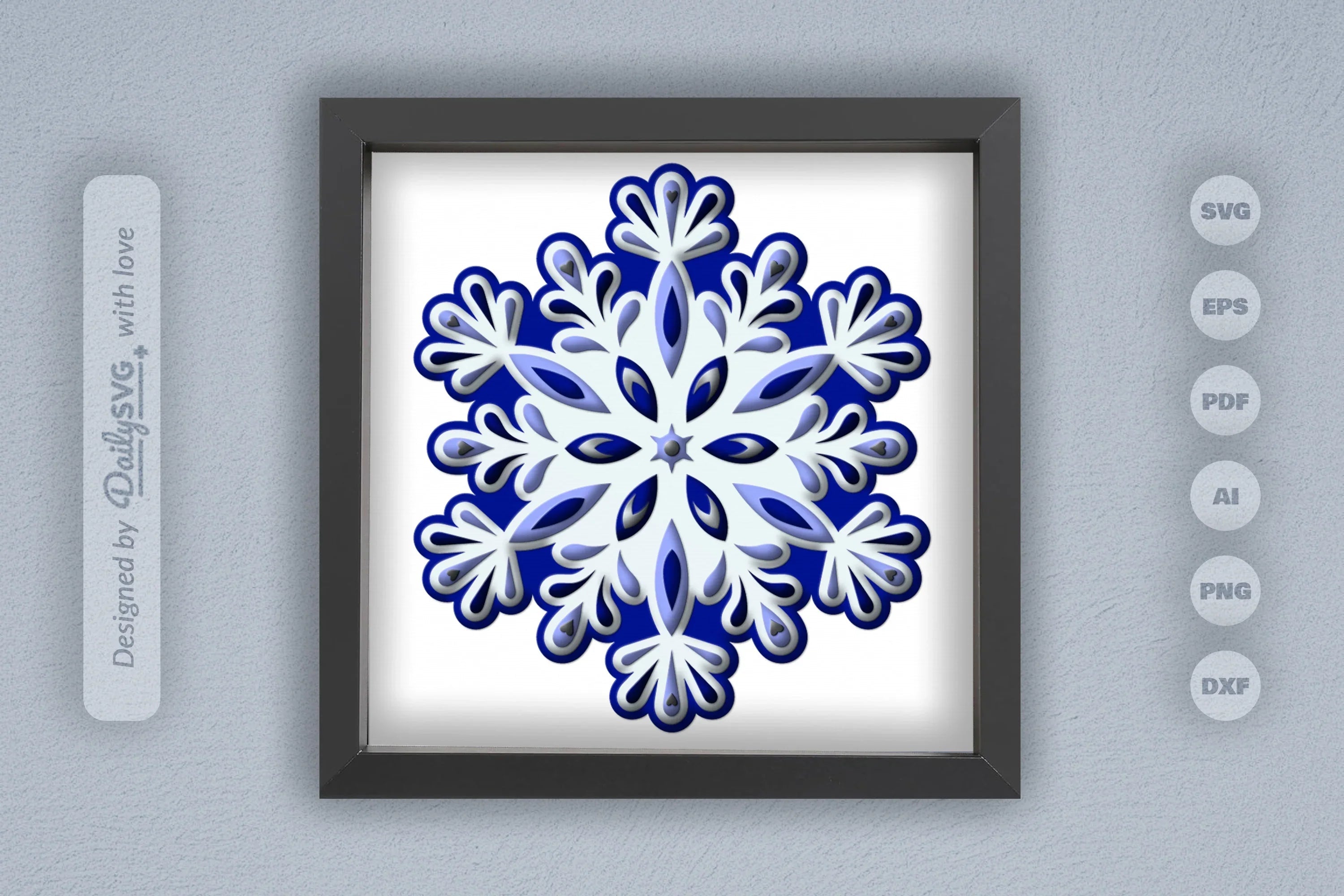 Beauty Snowflake Mandala Papercut SVG Bundle - CraftNest - Digital Crafting and Art