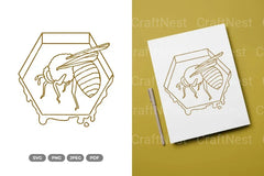 Bee and Honeycomb SVG Bundle - CraftNest - Digital Crafting and Art