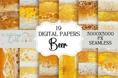 Seamless Beer Digital Paper - CraftNest - Digital Crafting and Art
