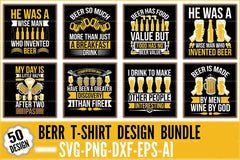 Beer T-Shirt Design SVG Bundle - CraftNest - Digital Crafting and Art
