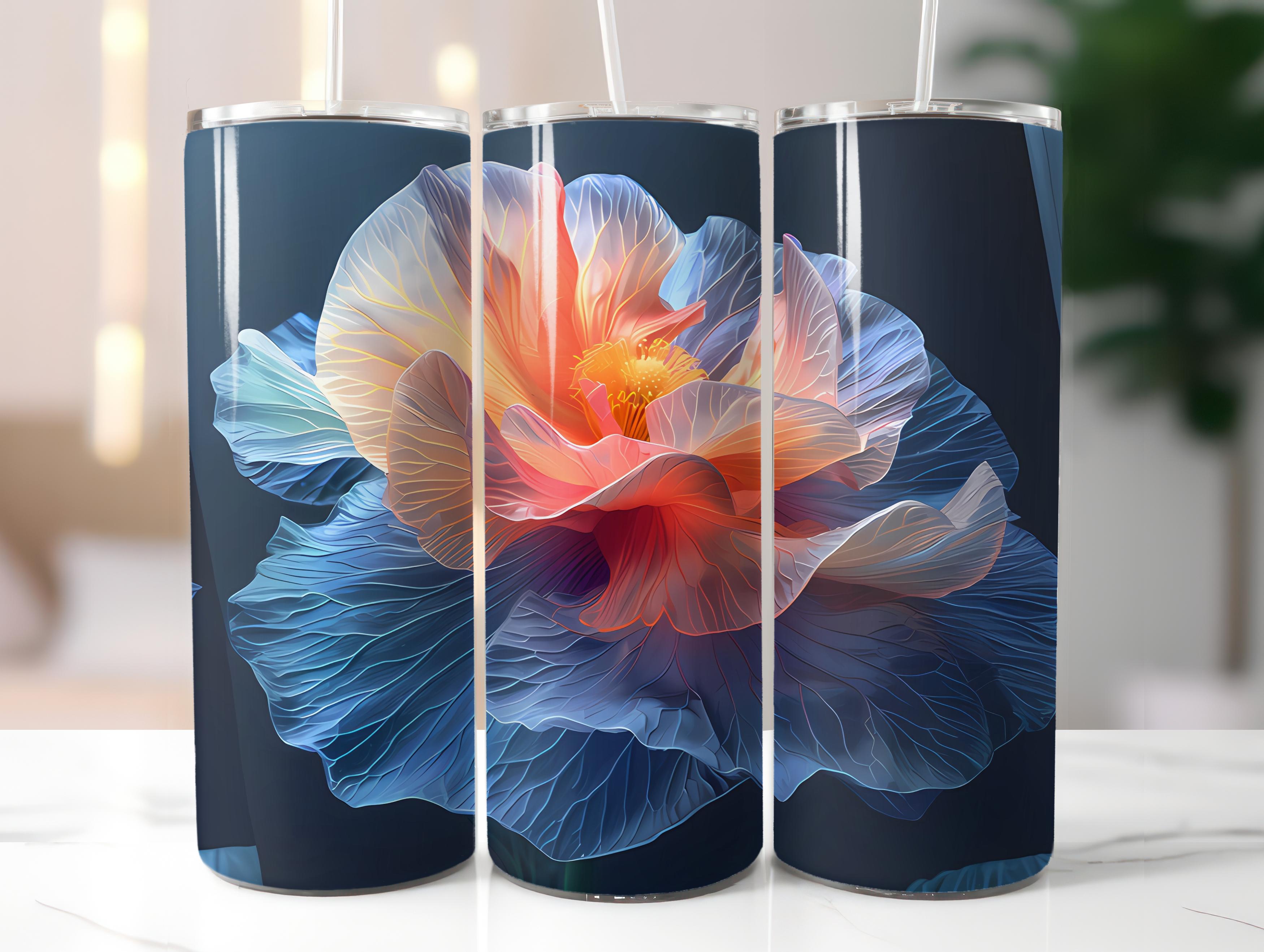 Begonias Flowers Tumbler Wrap - CraftNest - Digital Crafting and Art