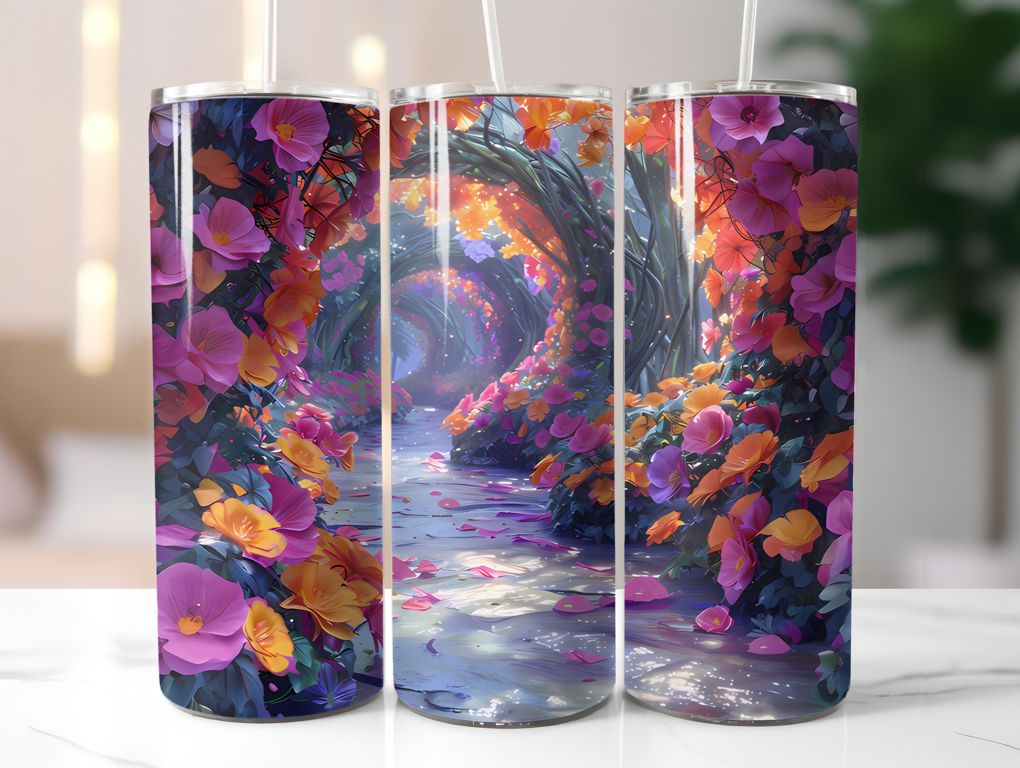 Begonias Flowers Tumbler Wrap - CraftNest - Digital Crafting and Art
