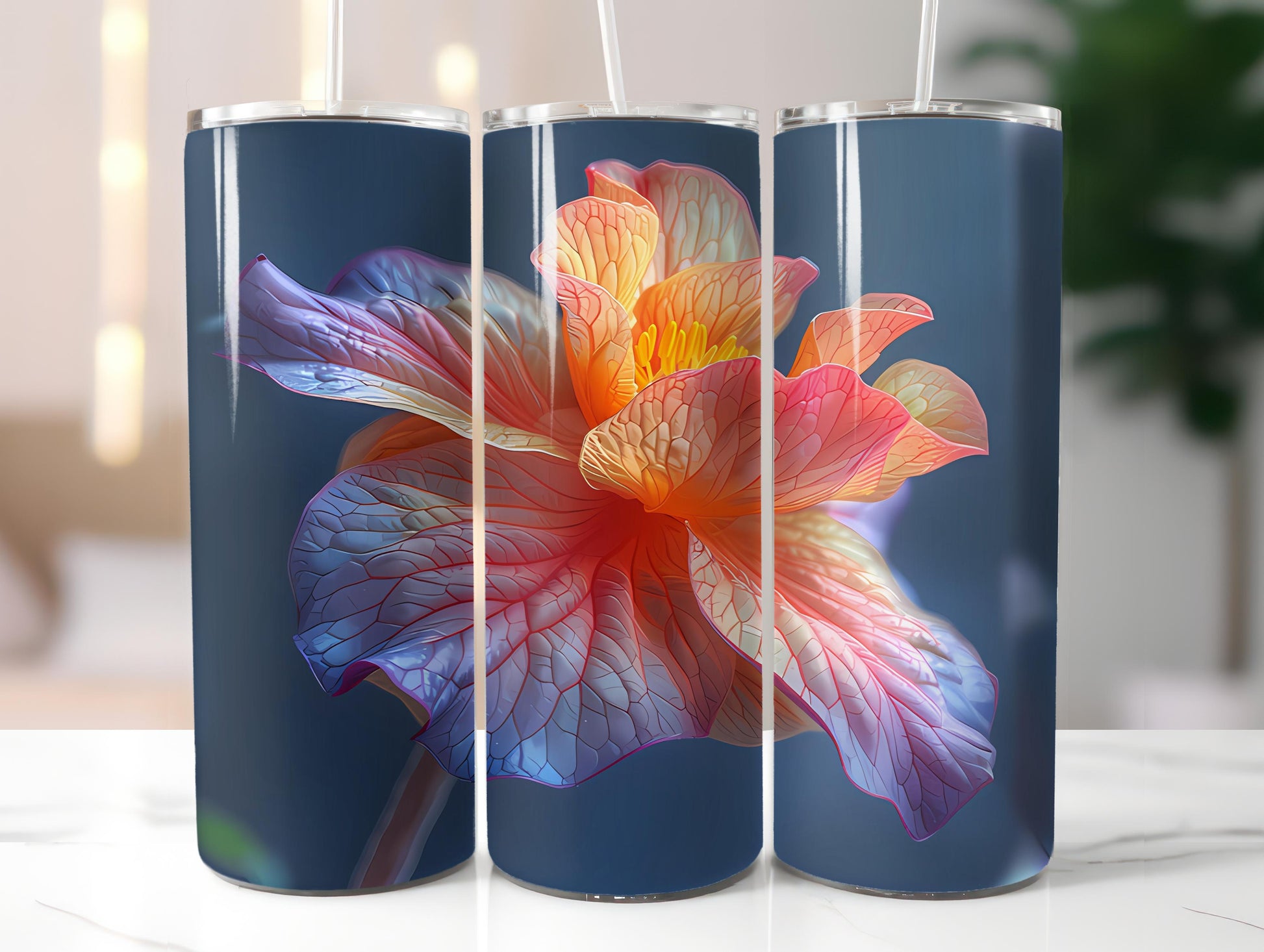 Begonias Flowers Tumbler Wrap - CraftNest - Digital Crafting and Art