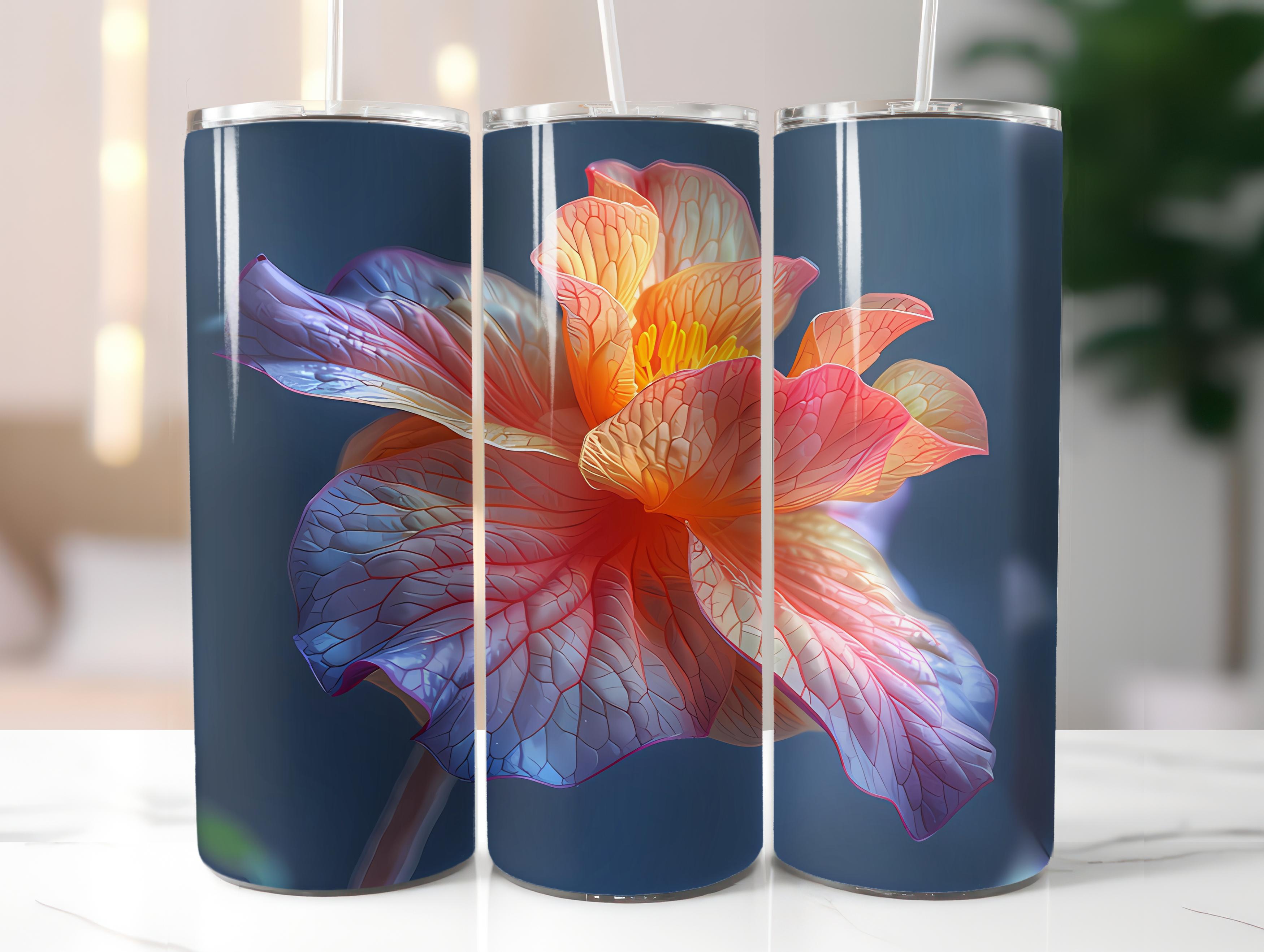 Begonias Flowers Tumbler Wrap - CraftNest - Digital Crafting and Art
