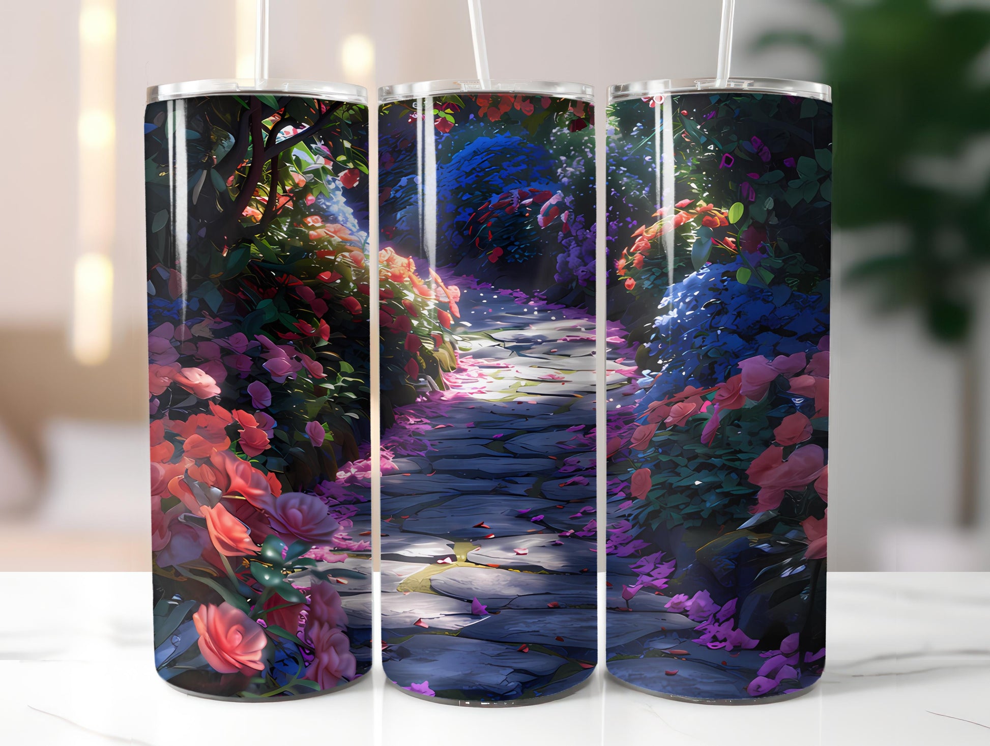 Begonias Flowers Tumbler Wrap - CraftNest - Digital Crafting and Art