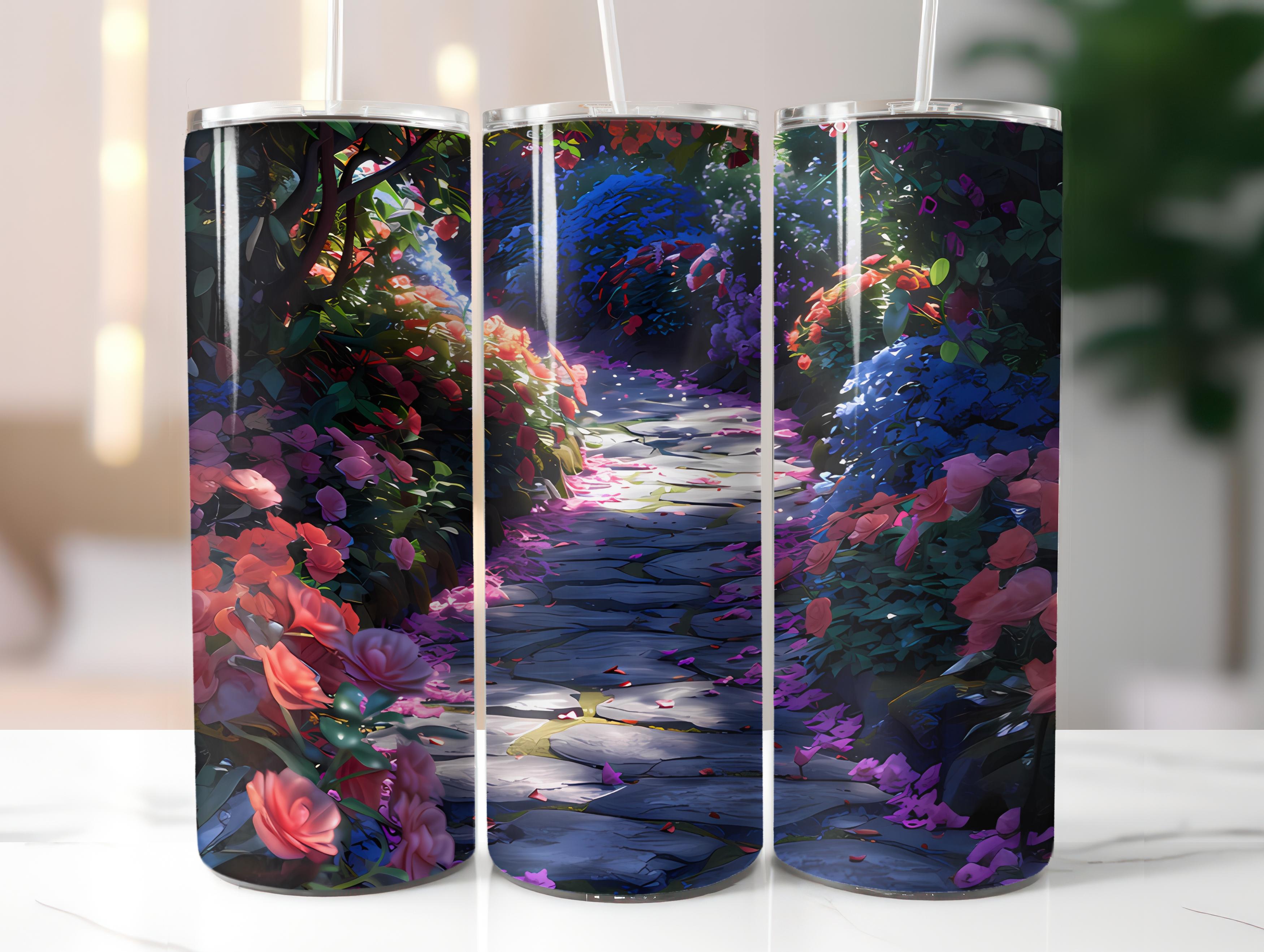 Begonias Flowers Tumbler Wrap - CraftNest - Digital Crafting and Art