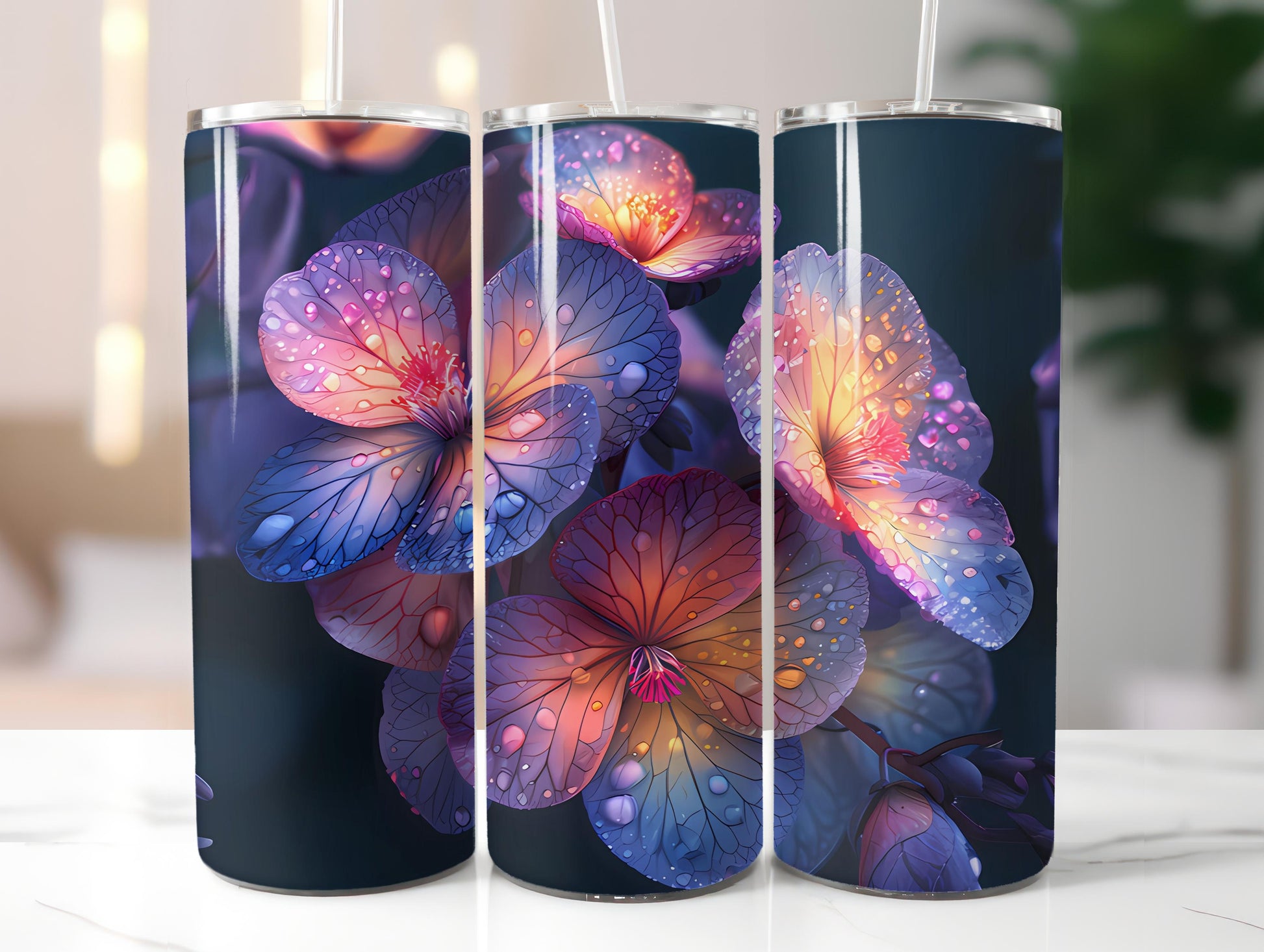 Begonias Flowers Tumbler Wrap - CraftNest - Digital Crafting and Art