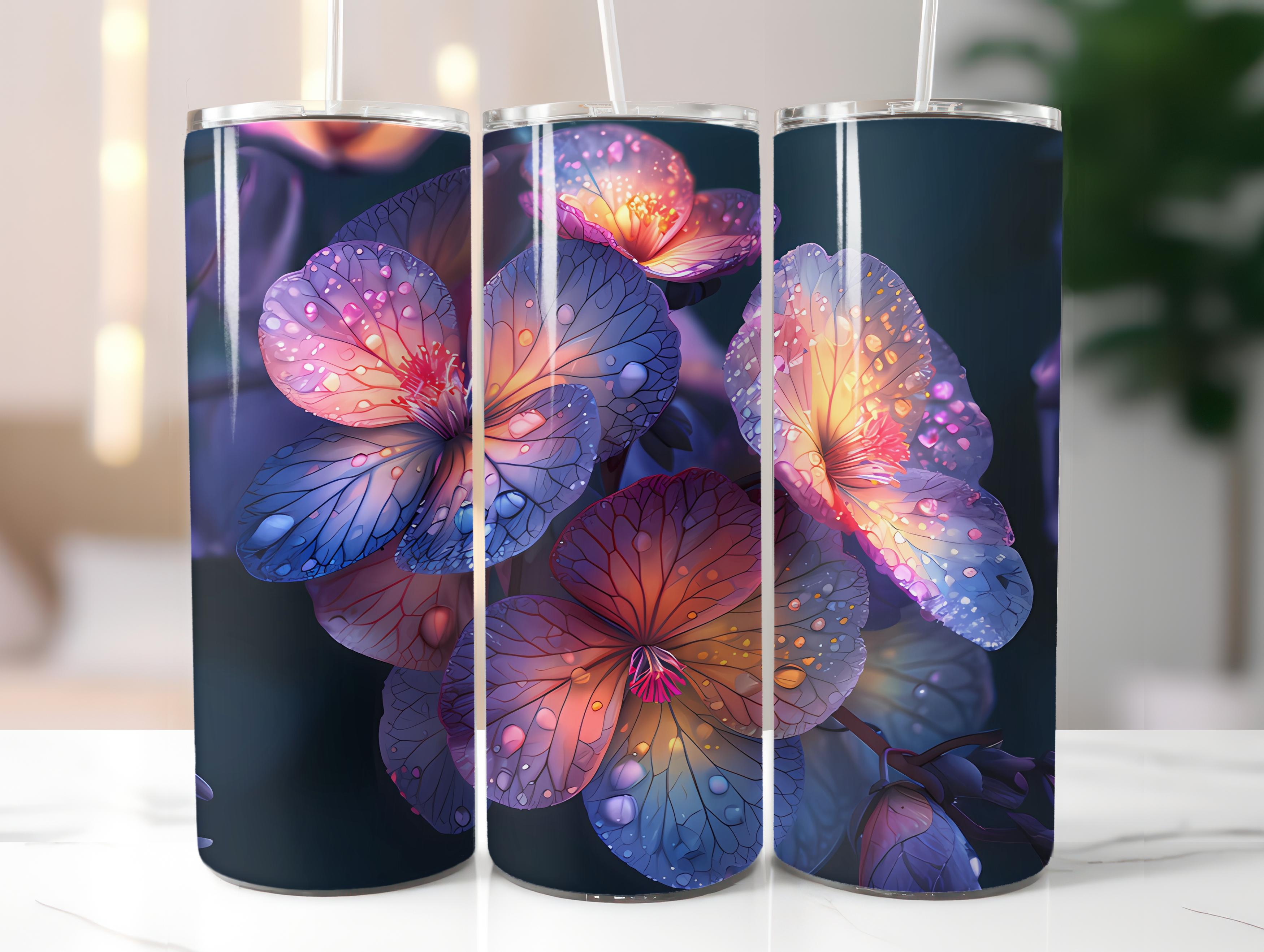 Begonias Flowers Tumbler Wrap - CraftNest - Digital Crafting and Art