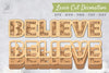 Believe 3D Lasercut Decoration Clipart Bundle