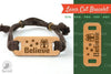 Believe Laser Cut Bracelet SVG Design Bundle