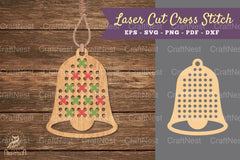 Bell Cut Cross Stitch Clipart Bundle - CraftNest - Digital Crafting and Art