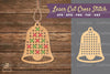 Bell Cut Cross Stitch Clipart Bundle