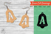 Bell Letter A Laser Cut Earrings Design Bundle