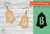 Bell Letter B Laser Cut Earrings SVG Bundle