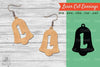 Bell Letter L Laser Cut Earrings Clipart Bundle
