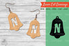 Bell Letter N Laser Cut Earrings SVG Bundle