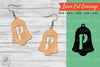 Bell Letter P Laser Cut Earrings SVG Bundle