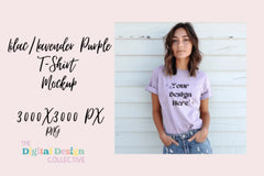 Heather Purple Bella Canvas 3001 Tee Clipart Bundle - CraftNest - Digital Crafting and Art