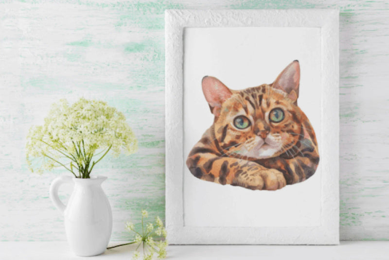Bengal Cat Clipart Bundle Illustration - CraftNest - Digital Crafting and Art