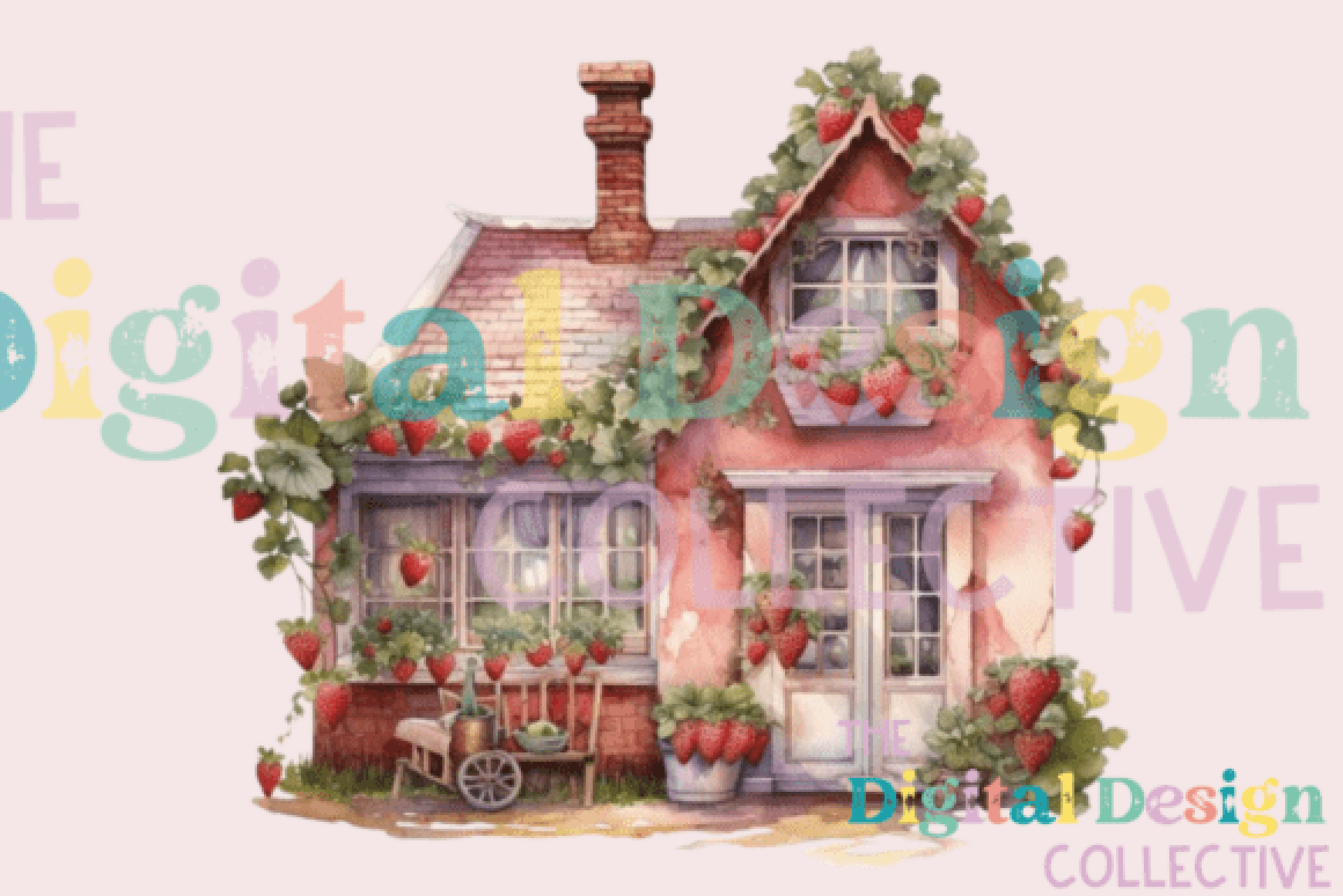 Berry House Spring Design Clipart Bundle