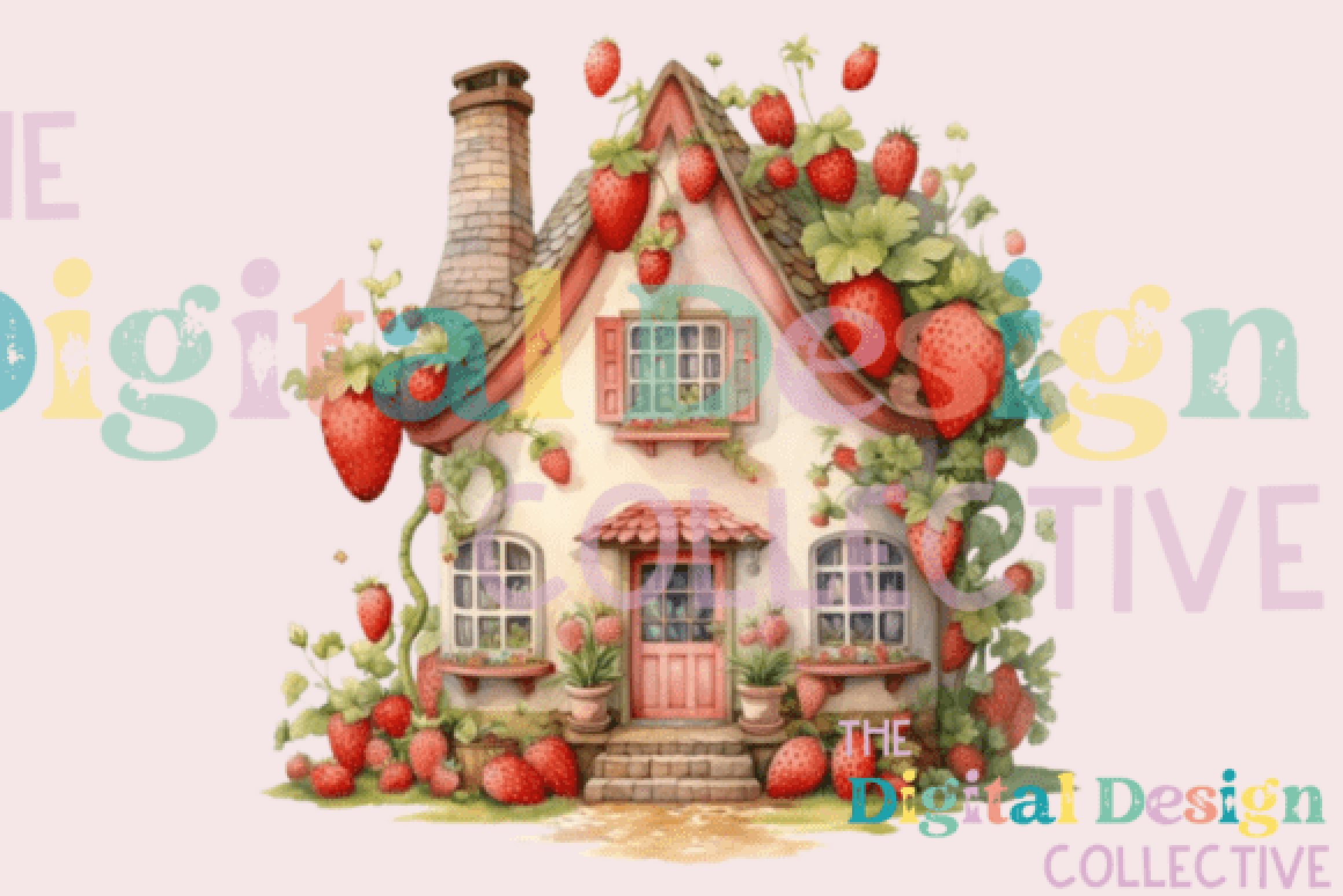 Berry House Spring Design Clipart Bundle