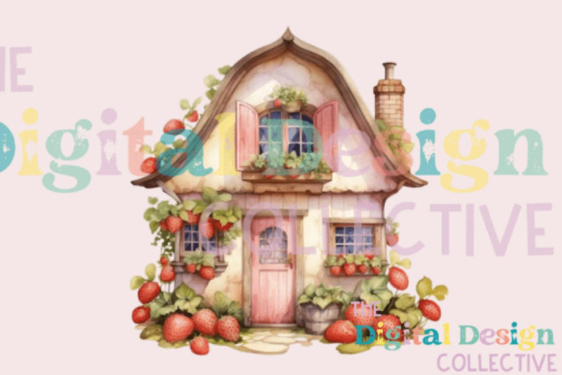 Berry House Spring Design Clipart Bundle - CraftNest - Digital Crafting and Art