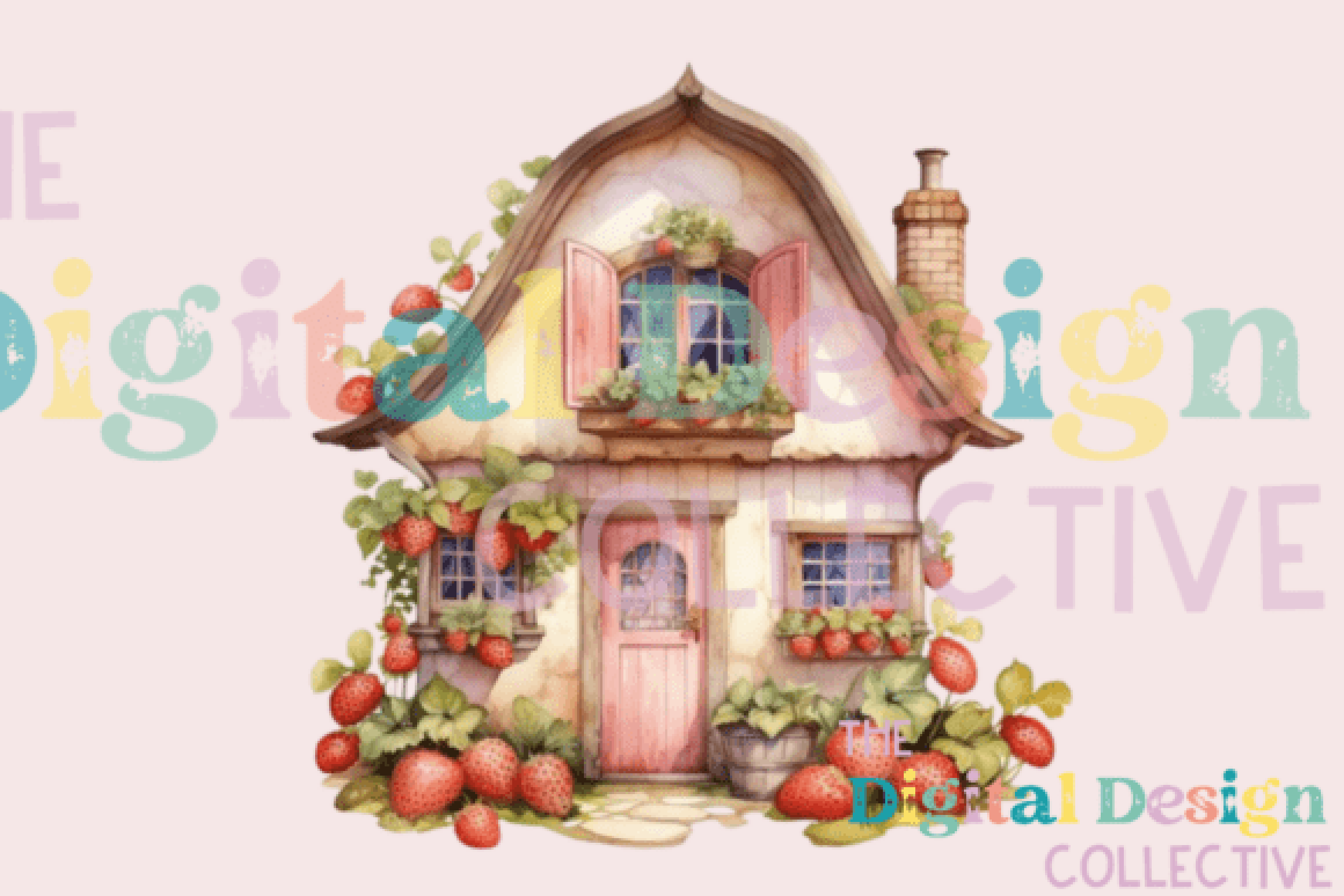 Berry House Spring Design Clipart Bundle