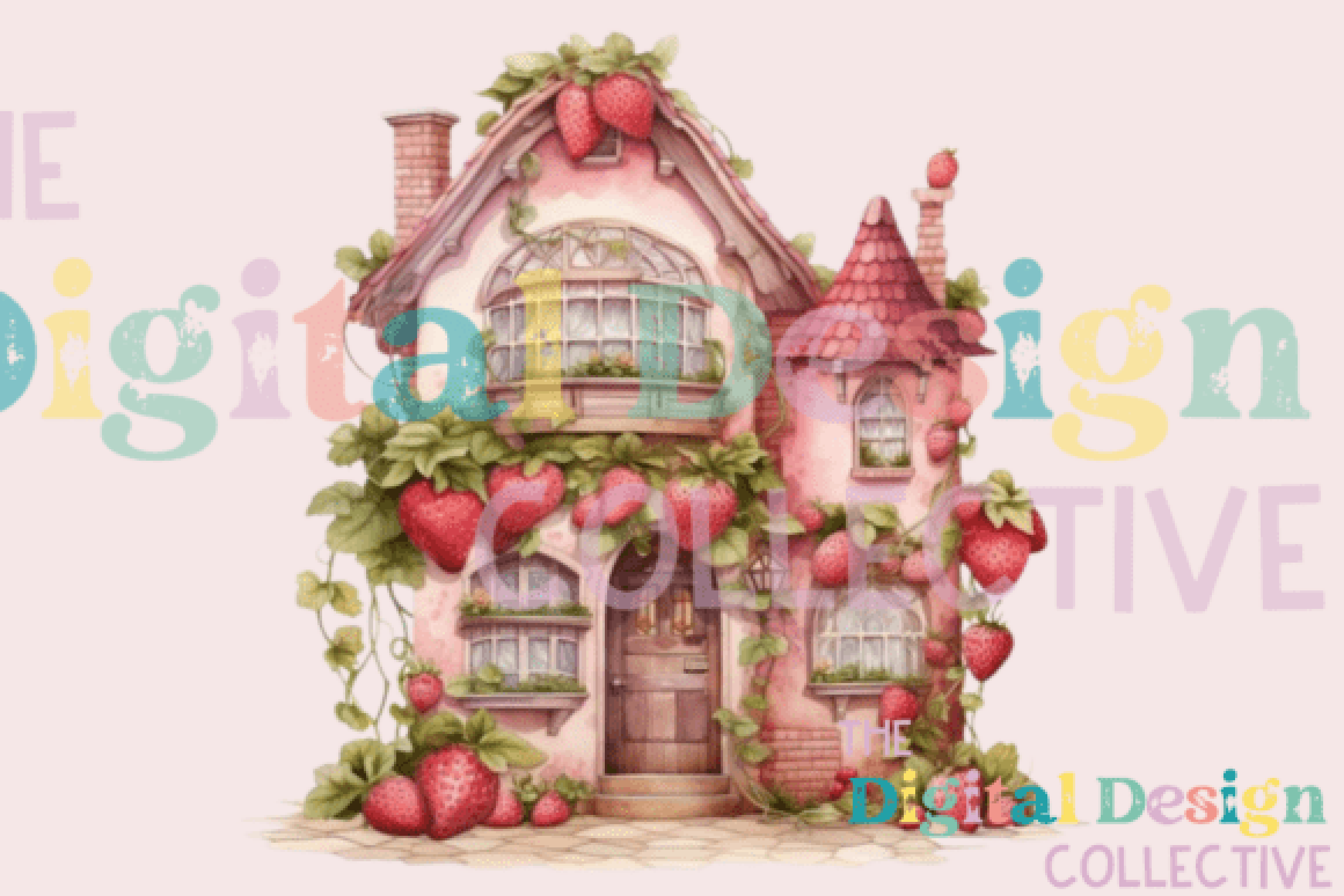 Berry House Spring Design Clipart Bundle