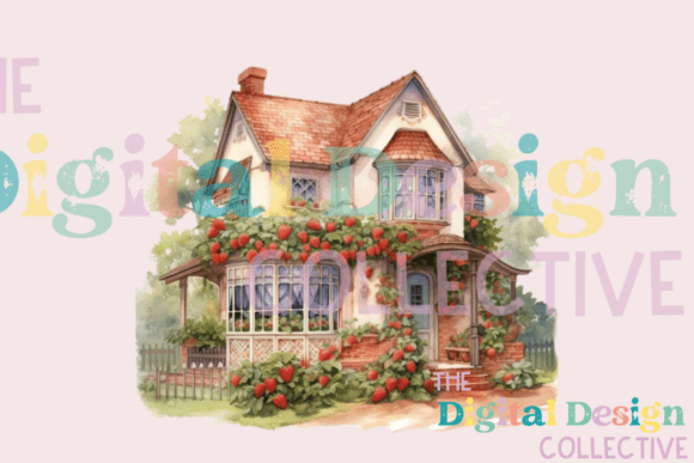 Berry House Spring Clipart Bundle