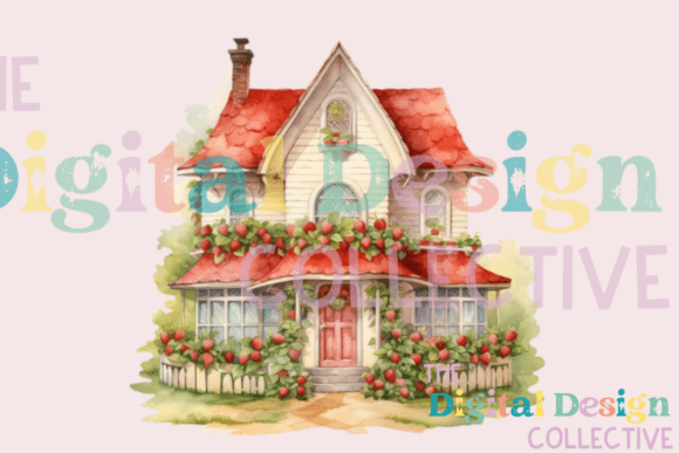 Berry House Spring Design Clipart Bundle