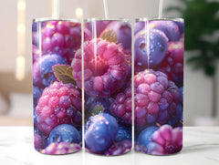 Berry Blues 2 Tumbler Wrap - CraftNest - Digital Crafting and Art