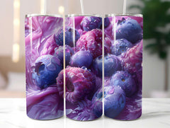 Berry Blues 2 Tumbler Wrap - CraftNest - Digital Crafting and Art