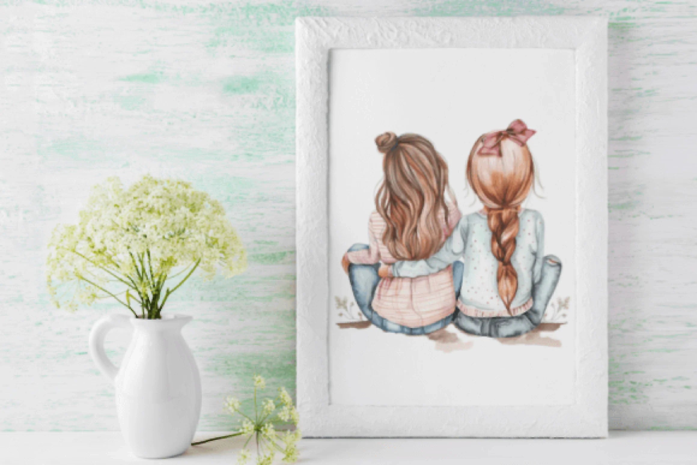 Adorable Best Friend Clipart Bundle - CraftNest - Digital Crafting and Art