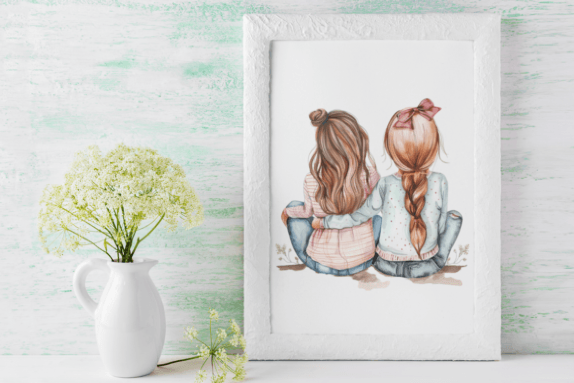 Adorable Best Friend Clipart Bundle