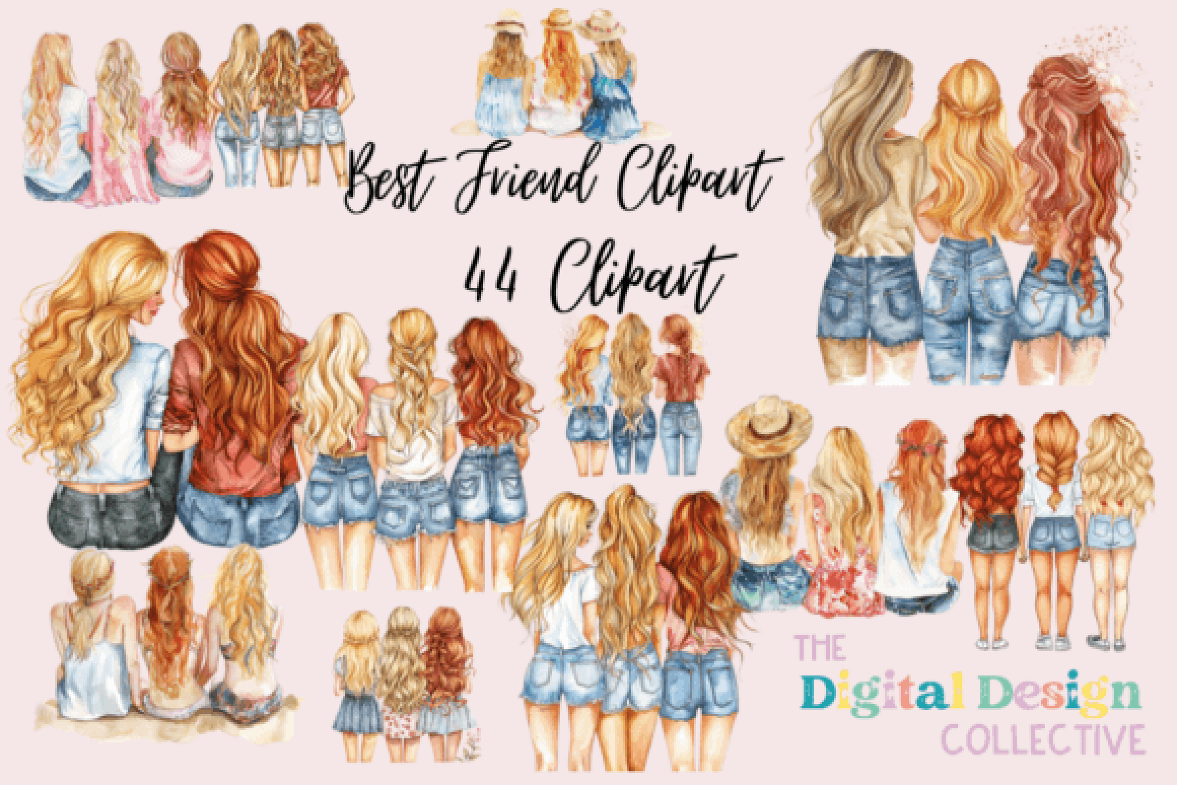 Best Friend Clipart Bundle