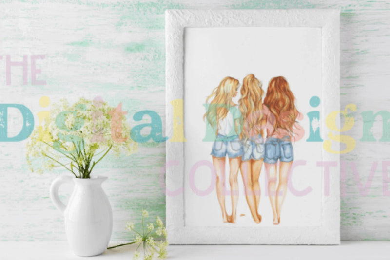 Best Friend Clipart Bundle - CraftNest - Digital Crafting and Art