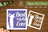 Best Dad Ever Paper Cut Card SVG Bundle
