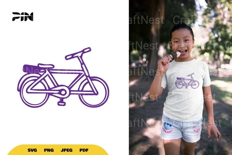Bicycle Doodle SVG Bundle - CraftNest - Digital Crafting and Art
