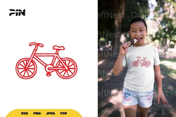 Bicycle Doodle SVG Bundle - CraftNest - Digital Crafting and Art